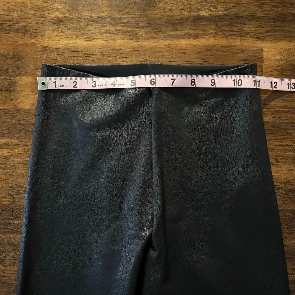 Commando Women’s Medium Legging Faux Leather High Rise Black